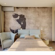 FLEXILED Wandleuchte mit flexiblen Wandarm Leder Flexibles Leselicht am Bett.