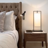 FLEXILED Wandleuchte mit flexiblen Wandarm Leder Flexiled - Hotelzimmer Beleuchtung