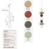 MAPI Lange Glas-Hngeleuchte Abmessungen der Hngeleuchte.