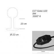 MUTU Farbige Tischlampe Mae der Tischlampe.