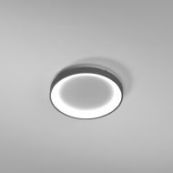 BENNINGTON Ringfrmige Deckleuchte dimmbar Ring Deckenlampe im Durchmesser 38 cm, Bronze.