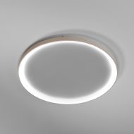 BENNINGTON Ringfrmige Deckleuchte dimmbar Beige-Sandfarbene Deckenleuchte von 78 cm.