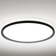 HENNESSY Flache Deckenleuchte mit Up-light XXL Deckenlampe von 80 cm Durchmesser.