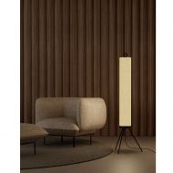 NOVELLA Bodenstehlampe Leinen Beige Stilvolle Stehlampe fr das moderne Wohnzimmer.