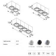 TIDO Deckenspot GU10 Deckenlampe fr GU10 Strahlerlampe.