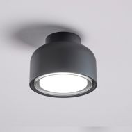 DOTTONE Kleine Deckenleuchte Matt-schwarze Deckenlampe von nur 10,6 cm.