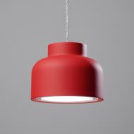 DOTTONE Small pendant light Pendellampe magenta-rot leuchtend.