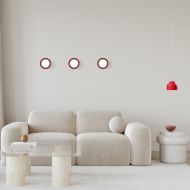 DOTTONE Kleine Wandleuchte Leuchtende Punkte im Wohnzimmer.