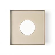 QUID Kleine Deckenleuchte quadratisch 1-flammige Deckenleuchte, Sand-Beige.