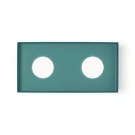 QUID 2-flammige Deckenleuchte 2-flammig 2-flammige Deckenlampe in Petrol.