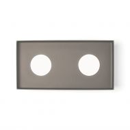 QUID 2-flammige Deckenleuchte 2-flammig Bronzefarbne Deckenleuchte.