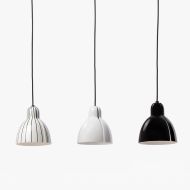 VENICE pendant lamp with ceramic shade Lampenschirme Schwarz/Wei von 16 cm .