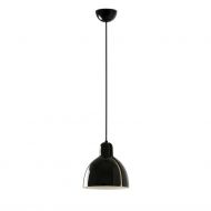 VENICE pendant lamp with ceramic shade Schwarz glnzender Lampenschirm,  20 cm.