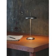 PORTE Tischleuchte au�en dimmbar Akku Stehlampe in Nickel.