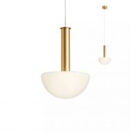 LUMIEN Moderne Pendelleuchte Pendelleuchte Opalglas  18 cm.