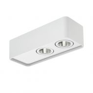 YUKA Deckenspot 2-flam. dimmbar Elegant gerundeter Deckenspot matt Wei.