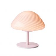 MINI Kleine Tischleuchte farbig Ros Tischleuchte mit schnem Glasschirm.