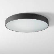 ABA Rund LED Deckenleuchte Groe, flache LED Deckenlampe in Schwarz.