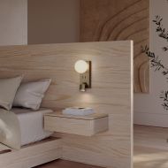 TEEA Wandleuchte fr das Schlafzimmer Wandleuchte im Schlafzimmer mit Leselicht.