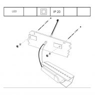 CLUB Rechteckige Wandleuchte - Sonderpreis 