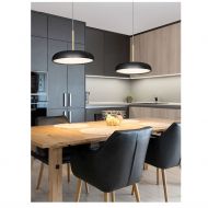 ZERIO Design Hngeleuchte  - Sonderangebot Moderne Esstischleuchte Schwarz/Gold, dimmbar.