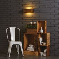 PAOLA Eckige Wandleuchte aus Messing - Sonderangebot Angenehme, blendfreie Grundbeleuchtung.