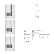 CITA Schmale Wandleuchte Bewegliche Stab-Wandleuchte.