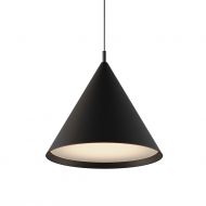 TONK Pendelleuchte konisch Matt-schwarz Pendelleuchte konisch, 40 cm .