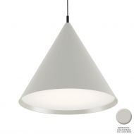 TONK Pendelleuchte konisch Pendelleuchte  40 cm, Hellgrau (Silver Moon).