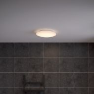 ANITA IP44 Glas-Deckenleuchte Bad-Deckenlampe aus Opal-Glas.