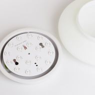 ANITA IP44 Glas-Deckenleuchte LED Platinen, Halterung Bajonet-Verschluss.