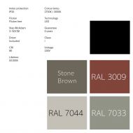 BELLE O Kleine Design-Pendelleuchte Gedeckte Farben der Pendelleuchte.