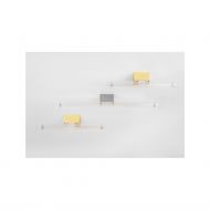 EMIL Stab-Wandlampe gerippt Wandleuchten Halterung in Gold und Silber.