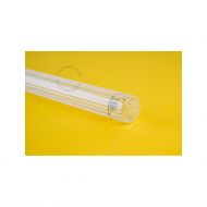 EMIL Stab-Wandlampe gerippt Glas-Rhre klar-gerippt.