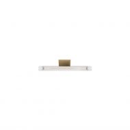 EMIL Stab-Wandlampe gerippt Stablampe 30 cm, Halterung in Messing.