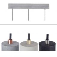 KNALLA SIMPLE pendant light 3-light Metall-Abschl�sse aus Messing, Kupfer od. Stahl.