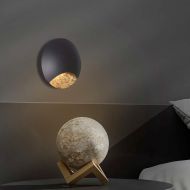 LUNATISK GOLD Runde Design-Wandleuchte Elegante Wandleuchte Wohnzimmer. Schwarz + Gold.