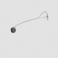 MAINTIEN Design-Wandleuchte lang Langer Wand-Ausleger, Spot in Grauwei.