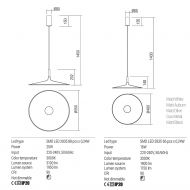 SUE Moderne Pendelleuchte fr Esstisch Abmessungen der Leuchte.