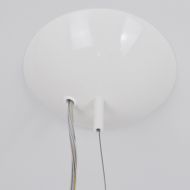ONA White spherical glass pendant light  40 cm - special price Halbrunder Deckenbaldachin aus Metall.