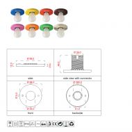 ELDA Einbau-Fassung fr E27 Abmessungen der Einbau-Fassung.