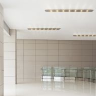 FINO flache, lngliche Deckenlampe mit LED Punkten Energiesparende, sehr flache Deckenleuchte in verschiedenen Lngen.