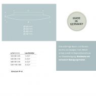 CICLO Deckenleuchte Opalglas flach Flache Wand- oder Deckenleuchte aus Glas.