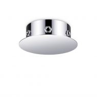 Runder Deckenbaldachin mit 6 Auslssen Deckenbaldachin in Chrom fr bis zu 6 Lampenpendel.