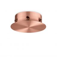 Runder Deckenbaldachin mit 6 Auslssen Deckenbaldachin in Kupfer fr bis zu 6 Lampenpendel.