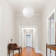 KUGEL pendant light opal glass KUGEL Pendelleuchte Wohnbereich