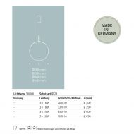 KUGEL LED Pendelleuchte Opalglas 