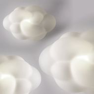 CLOUD cloudy ceiling light made of glass Wolkige Aussenform der Decken- oder Wandleuchte.