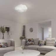 CLOUD cloudy ceiling light made of glass Weiches Licht und weiche Formen fr angenehme Wohnatmosphre.