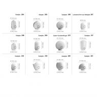 MURI Wandleuchte Porzellan in Schwarz IP54 Viele verschienden Lampenglser zur Auswahl.